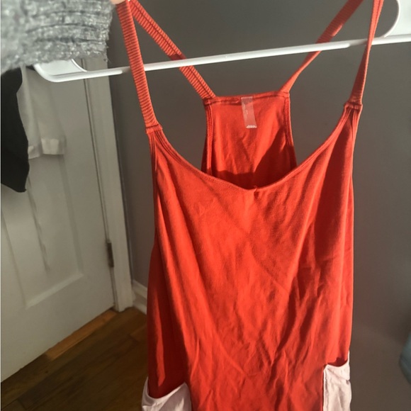 Free People xs hot shot red and pink pocket mini dress - Picture 5 of 8
